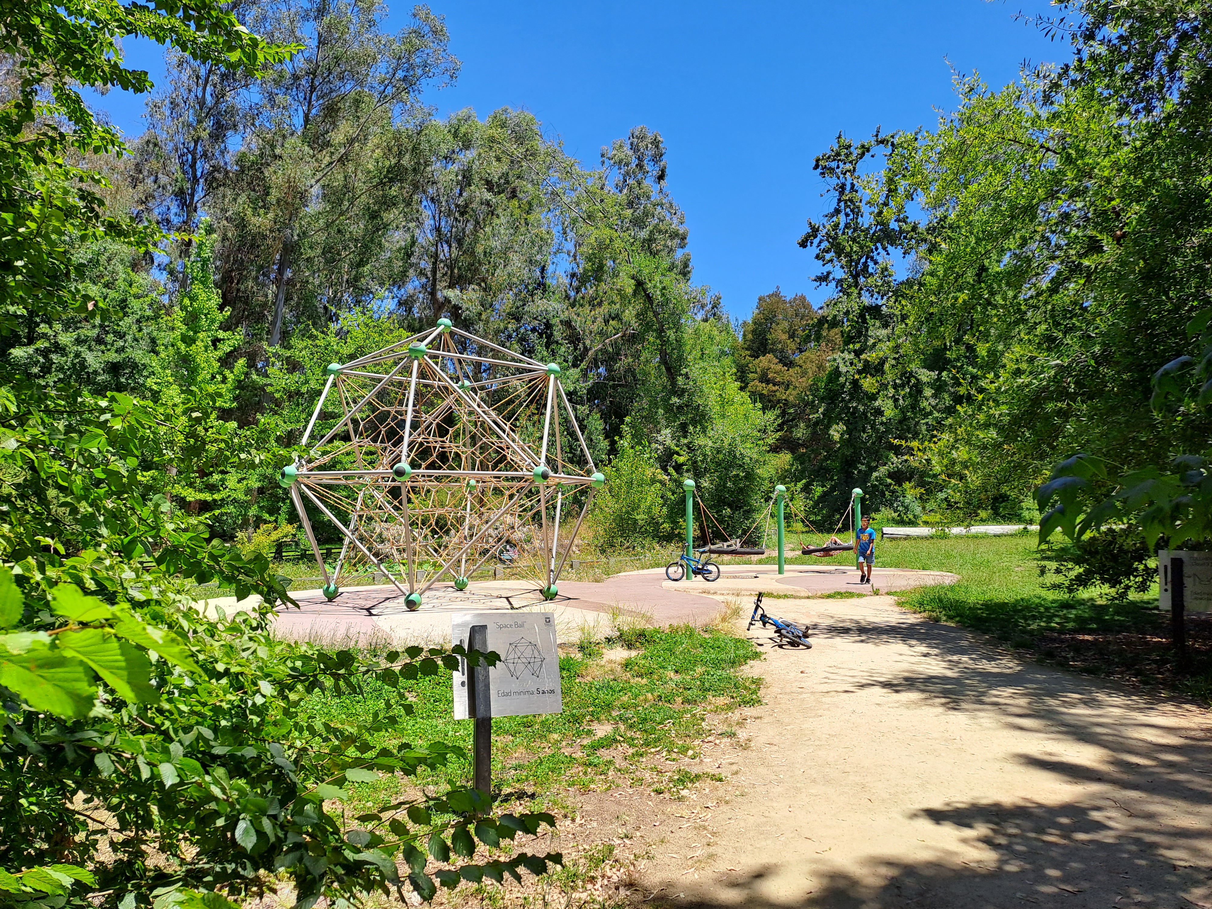 Fotografía de juegos para escalar con los que cuenta el parque